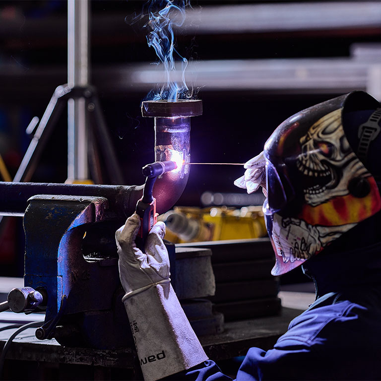 engineer welding
