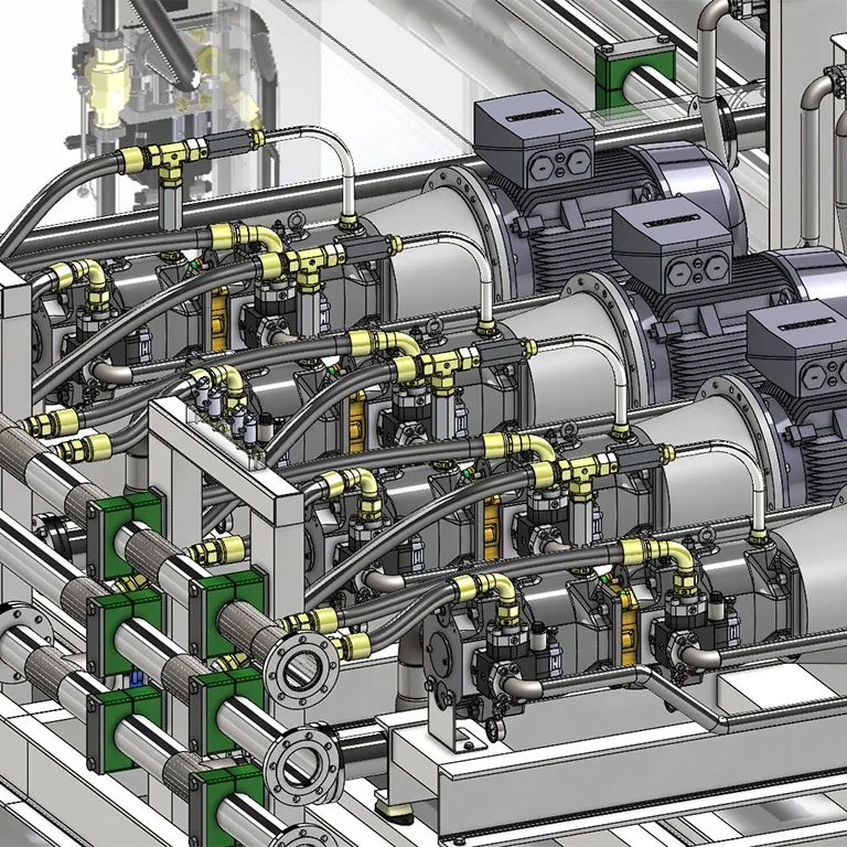 Hydraulic Power Pack CAD Drawing