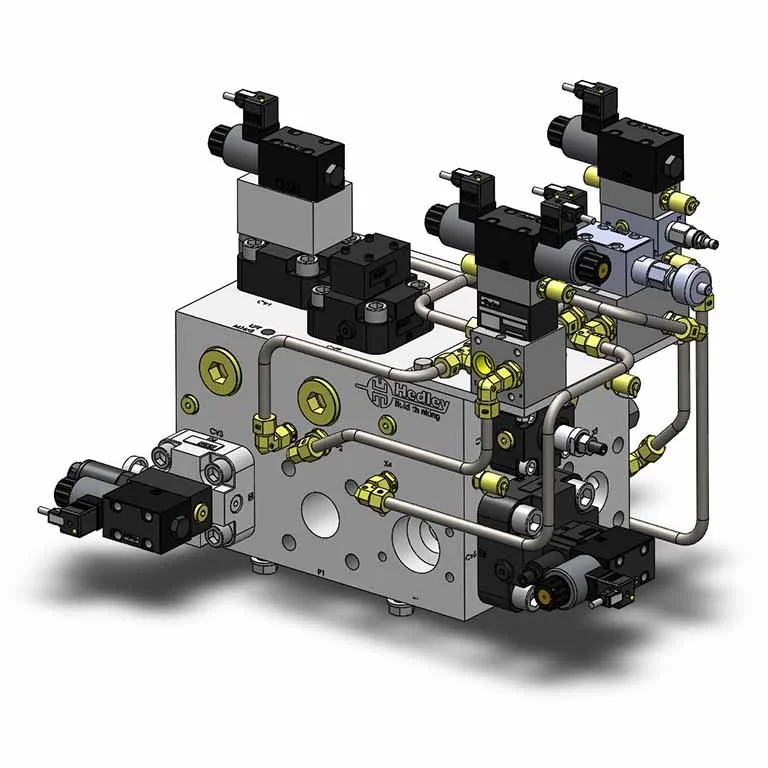 custom manifolds designed at hedley hydraulics